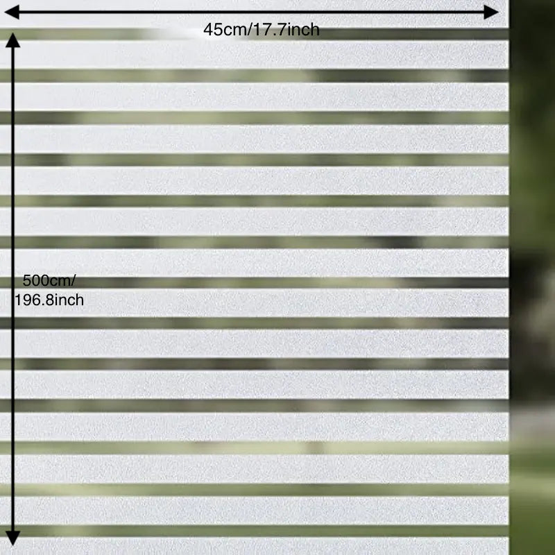 Maße der Fensterfolie: 45 cm Breite, 500 cm Länge (196,8 Zoll)