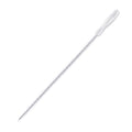 Pipe drain hair cleaner brush with white handle and tightly packed metal bristles