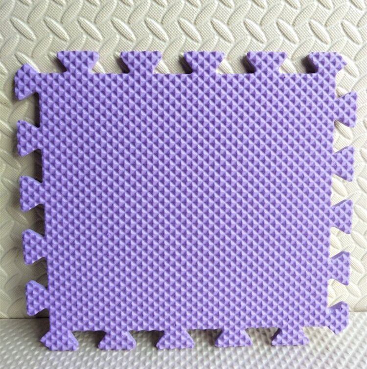60x60 cm Foam puzzle mat, purple interlocking foam square