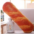 Butter bread plush pillow shaped like a long baguette for kids
